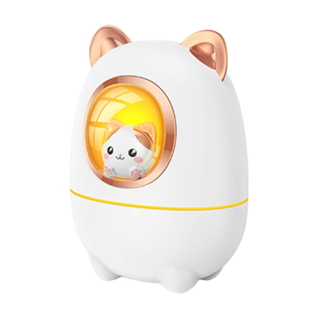 Birdeem Humidifier Home Fragrance Diffuser Air Bedroom Essential Oil Diffusers Small Essential Oil Diffuser Home Diffuser Home Scent Diffuser Mini Diffuser Abs Household with Lights Office(Cute Cats)