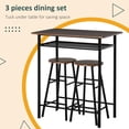 thumbnail image 4 of HOMCOM 3 Piece Counter Height Table Chair Set with Table, 2 Matching Stools, 4 of 10