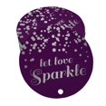 thumbnail image 1 of Inkdotpot Let Love Sparkle Wedding Bottle Tag Real Silver Foil Favor Hang Tags Pack Of 100, 1 of 6