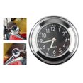 thumbnail image 2 of DYNWAVECA 22-25mm Motorcycle Handlebar Mount Clock Waterproof Handle Bar Modification Parts universal yacht Wear-Resistant , Black, 2 of 9