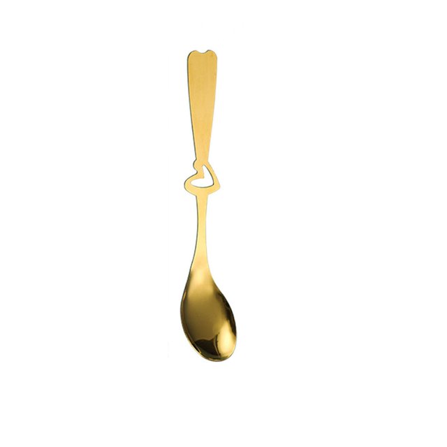 Gkeoshab Tableware Stainless Spoon Handle Spoon Dessert Spoon Coffee Spoon Stirring Spoon Rice Spoon Souvenir Spoon Kitchen Tableware Home & Garden