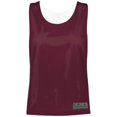 thumbnail image 1 of ASI 9719.380.3XL Haut Pinnie Réversible en Maille pour Femmes, Bordeaux et Blanc - 3TG, 1 of 1