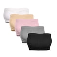 thumbnail image 5 of Double Women Plus Size Strapless Bra Bandeau Tube Removable Padded Top Stretchy, 5 of 5