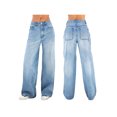 thumbnail image 1 of Gupgi Women's Jeans, All-Match Breathable Wide-Leg Pants with Pockets, 1 of 9