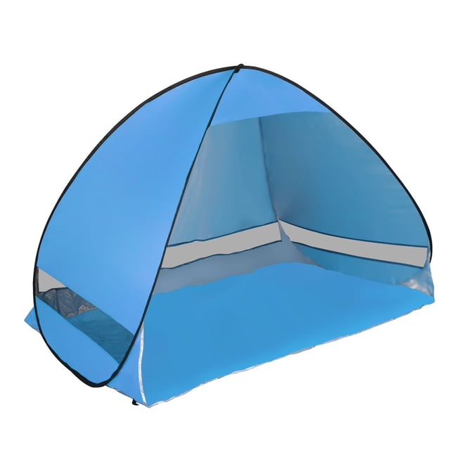 Unique Bargains Lightweight Picnic Fishing Beach Shade Tent Sun Shelter Pop up Instant Portable Family Anti UV Cabana