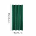 thumbnail image 3 of Thermal Insulated Soundproof Curtains for Bedroom - Polyester Window Drapes with Grommets Machine Washable & Light Blocking for Living, Green, JKODE, 3 of 8
