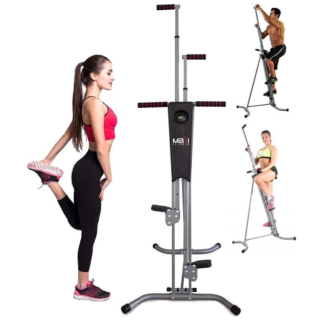 Vertical Climber Maxi Climber Stepper Home Gym Equipment Total Gym Training with LCD Display - Exercise Machine for Full Body Workout Stair Climbing Fitness Cardio Stepper