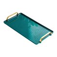 thumbnail image 3 of veasfak Serving Tray with Handle Storage Organizer Coffee Table Tea Tray Vanity Tray green large, 3 of 9