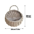 thumbnail image 2 of Woven Hanging Basket Storage Basket Flower Pot Hanging Wall Basket, 2 of 2