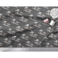 thumbnail image 2 of Soimoi Gray Rayon Fabric Landscape & Reindeer Animal Fabric Prints By Yard 42 Inch Wide, 2 of 5