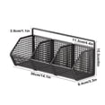 thumbnail image 3 of Birdeem Wall Mounted Spice Rack Organizer,No Punch Hanging Basket for Kitchen Storage,Garlic Ginger Basket with Multiple Compartments and Space Saving Design,Dimensions 14.2 X 5.9 X 3.1 Inches, 3 of 9