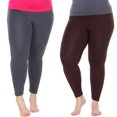 thumbnail image 1 of White Mark Leggings Extensibles Doux pour Femmes, Lot de 2, 1 of 2