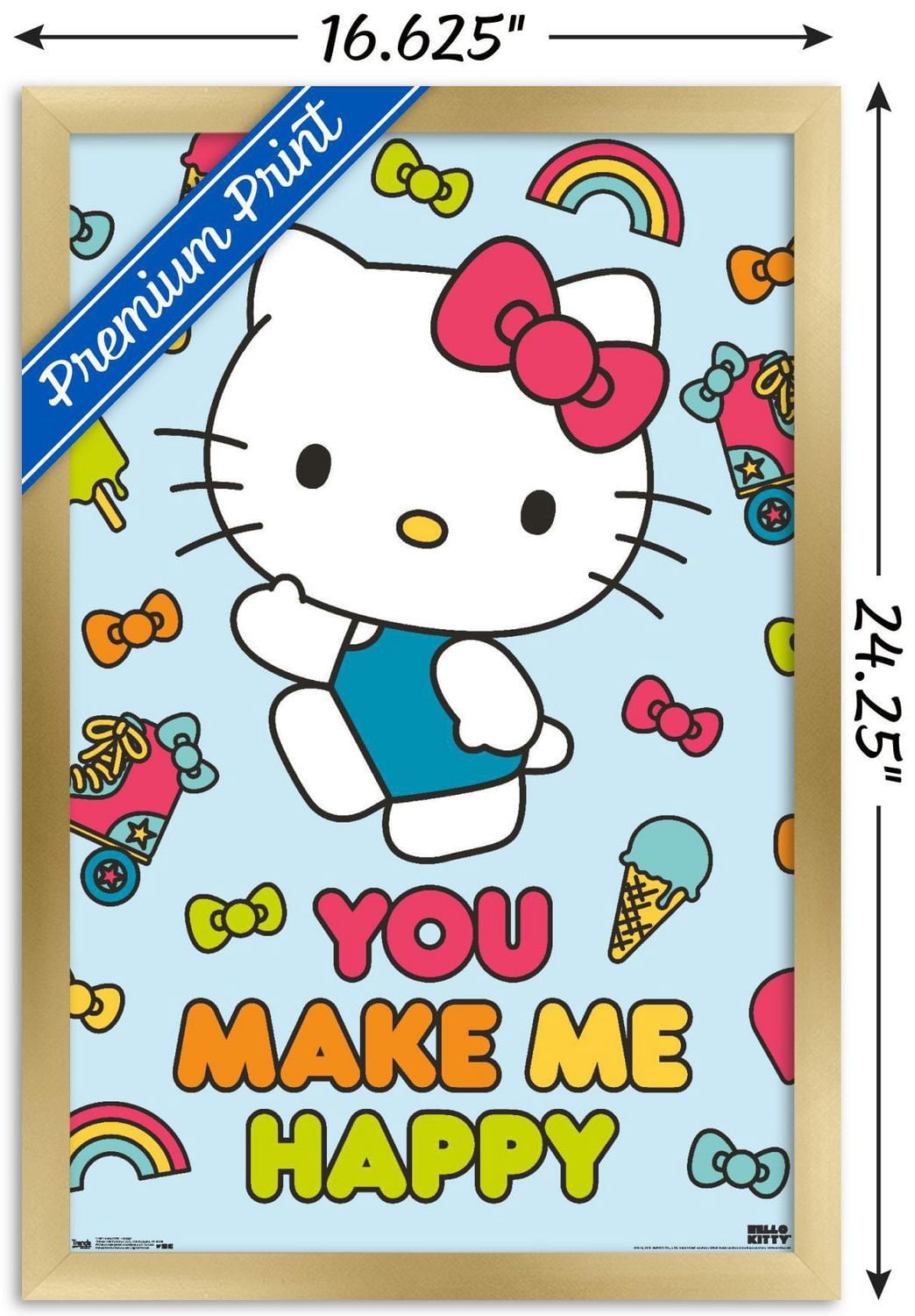 Hello Kitty - Happy Wall Poster