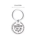 thumbnail image 4 of Weiqiqre Deals DIY To My Daughter Stainless Steel Last Name 26 Letter Keychain 2.5cm, 4 of 4