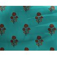 thumbnail image 4 of oneOone Georgette Viscose Fabric Leaves & Floral Block Fabric Prints By Yard 42 Inch Wide, 4 of 5