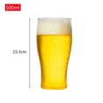 thumbnail image 3 of Host Beer Glass, Freezer Gel Chiller Double Wall Plastic Frozen Pint Glass, 3 of 5