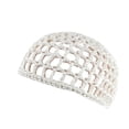 thumbnail image 2 of Baberdicy Silk Lined Hair Net - Wig Liner Cap with Satin Edging, Protective Sleep Bonnet, White One Size, 2 of 9