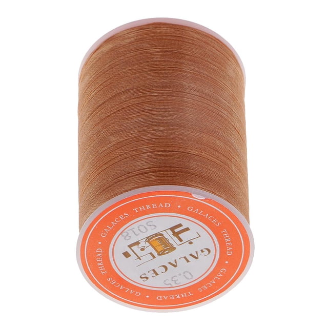 simhoa 300 Meters 0.35mm Leather Sewing ed Thread Hand DIY Stitching Cord Crafts Light Brown