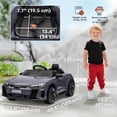 thumbnail image 3 of Aosom 12V 3.1 MPH Kids Ride on Car w/ Remote Control, Suspension, Grey, 3 of 10