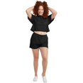 thumbnail image 4 of Hanes Originals T-Shirt Court pour Femmes, TP, Noir, 4 of 5