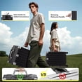 thumbnail image 4 of Valise Enregistrée Cadre en Aluminium avec Roues PC ABS Coque Rigide Sans Fermeture Éclair avec Serrure TSA 28 Pouces Noir, 4 of 9