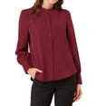 thumbnail image 1 of INSPIRE CHIC Chemises à Manches Longues pour Femmes avec Col Montant et Boutons, 1 of 6