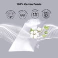 thumbnail image 4 of Métriques de Coton Lin 600 Fils 1 Pce Couette Alternative au Duvet, Blanc, 500 G/m2, 4 of 6