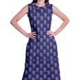 thumbnail image 2 of Moomaya Kurta Sans Manches à Col Peter Pan avec Pantalon Ensemble Ethnique 2 Pcs pour Femmes, 2 of 6