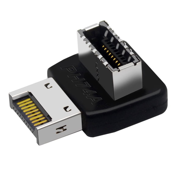USB3.1 Type-E Adapter Mini Pocket Male to Female Motherboard Cable Header Converter Household Office PC Laptop Electronics