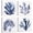Bleu, Bleu Marine, variante sur Décor Mural sur Toile du Parc National de Yosemite, 3 Pcs, Art Mural de Paysage, Lac d'Eau Claire, Images de Montagne, Impressions de Peinture sur Toile, Décor Moderne, Tendu, Encadré, Prêt à Accrocher, Panneau 12"x16"x3