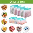 thumbnail image 3 of Reusable Food Storage Bags Stand Up, Ziplock Reusable Freezer Bags, Leakproof Storage Gallon Bags, 3 of 7