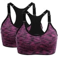 thumbnail image 1 of AWZXDE Soutiens-Gorge de Sport de Performance pour Femmes Design Sans Coutures Haut de Yoga, Course et Mise en Forme 2 Pack 2 Pcs, 1 of 6