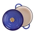 thumbnail image 4 of 3.5 Litre Cocotte en fonte Kitchen Star 24 cm, bleu, 4 of 6