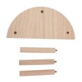 thumbnail image 3 of Plateforme en Bois pour Hamster, Demi-Ronde en Pin Durable pour Hamster Gerbille Chinchilla Oiseaux, 3 of 8