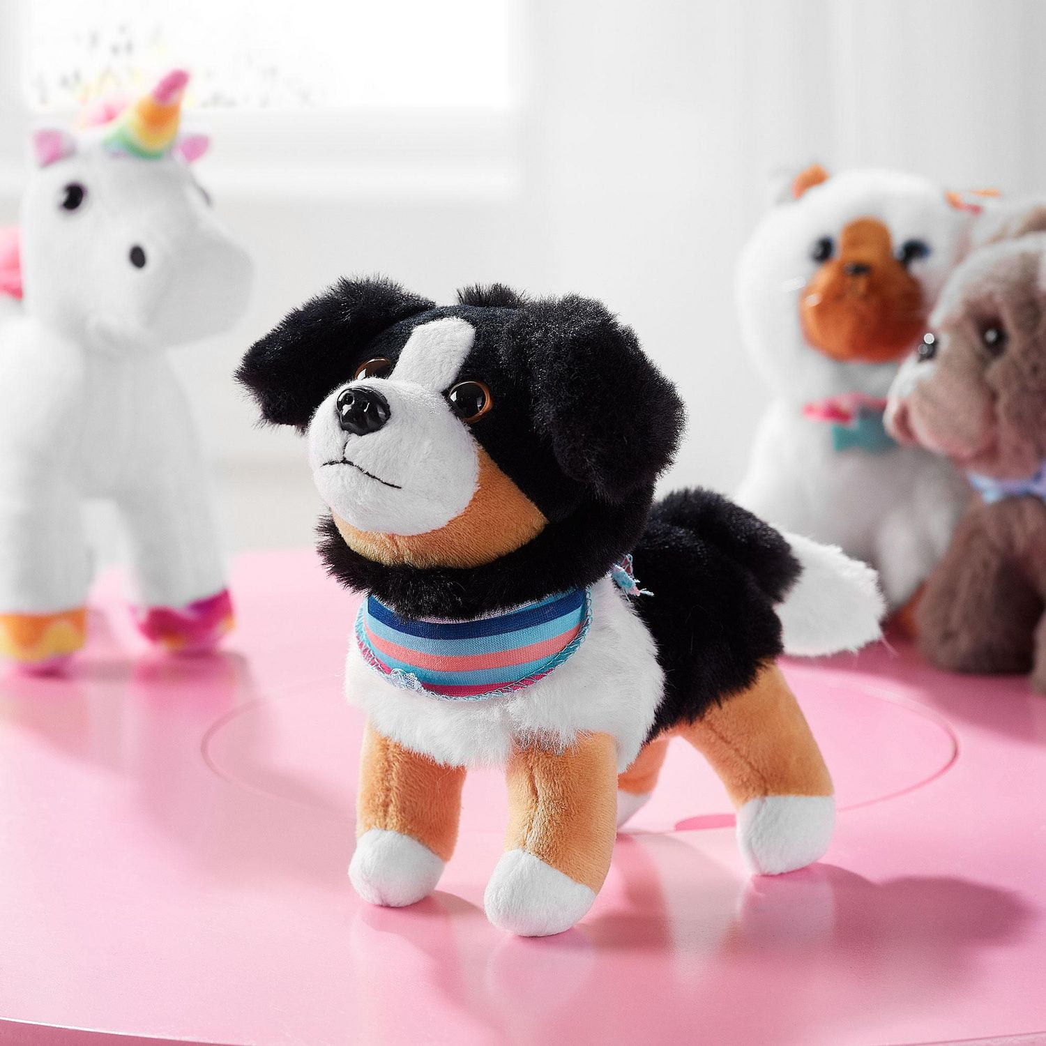 My Life As Plush Pet Companion for 18” Dolls, 1 Piece, Brown, Black, and White Dog