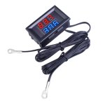 Digital temperature sensor thermometer LED display dual NTC probe cable