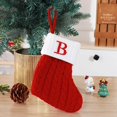 thumbnail image 1 of Christmas Decorations Outdoor Indoor,Christmas Decorations For Home,Cute Letters Christmas Stocking Decoration Christmas Tree Pendant Christmas Style Wool Knitted Socks Decoration Props, 1 of 3