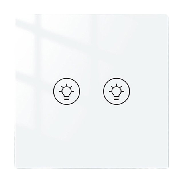 LCXmlly Hands free Control for Lights WiFi Graffiti Smart Switch, Voice App Control, Dimmable Lights, Real Sense Intelligence, EU Plug