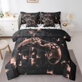 thumbnail image 1 of YST Boys Gamer Bedding Comforter Set with Geometry Grid Checkered Pattern, Twin Size (7 Count), 1 of 4