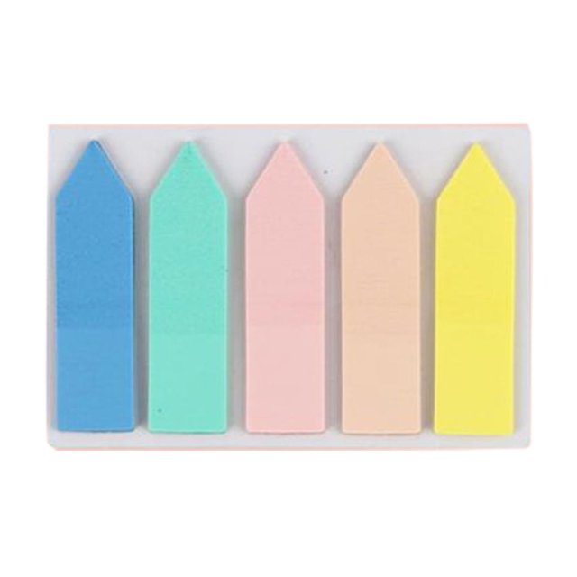 WLOELOEW Autocollants d'Étiquettes Transparents Bande Fluorescente Marqueurs de Page Autocollants Ensemble D pour l'Organisation des Études des Étudiants 100 Feuilles Plastique D