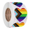thumbnail image 1 of Luckyn 500 Pcs Gay Pride Stickers Rainbow Heart Shaped Labels LGBT Adhesive Stickers, 1 of 9