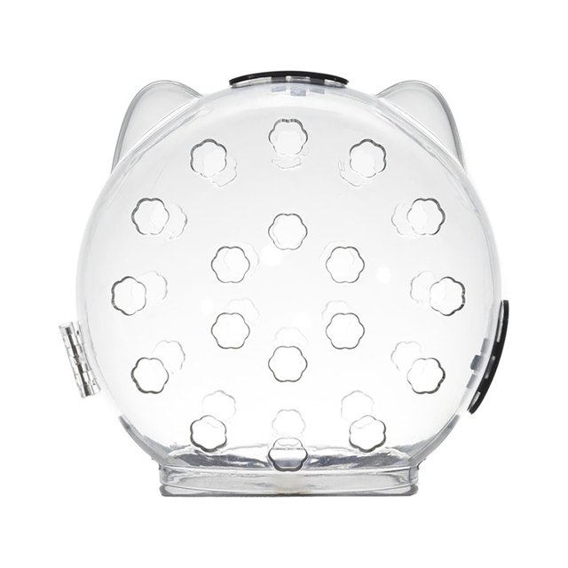 Gprince Pet Transparent Head Protective Space Ball Breathable Anti-bite Anti-Licking Cute Cat Ear Design Recovery Helmet