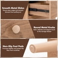 thumbnail image 4 of Giantex Storage Cabinet w/4 Storage Drawers, End Table w/Anti-Tipping Device, Console Storage Unit, Natural, 4 of 6
