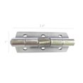thumbnail image 2 of FixtureDisplays® 2PK Charnière à Ressort en Métal pour Meubles, Charnières d'Angle à Ressort Auto-Fermantes 60 x 25mm 18222-2PK, 2 of 2