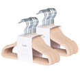 thumbnail image 2 of 3 Sprouts Baby Velvet, Non-Slip Clothes Hangers - Pack of 30 - Hazelnut, 2 of 4