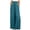 Blue, variant on Yuyuzo Womens Wide Leg Pants Solid Color Elastic Waist Drawstring Casual Long Pants Ladies Loose Breathable Lounge Pants