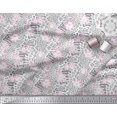 thumbnail image 3 of Soimoi White Cotton Voile Fabric Leopard Animal Skin Decor Fabric Printed Yard 42 Inch Wide, 3 of 3