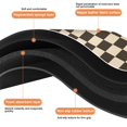 thumbnail image 4 of Premium Soft Microfiber Bath Mat: Checkered, Absorbent, Non-Slip Long Bathroom Runner Rug. Easy Clean Floor Mats for Bathtub Showers, 20x32in, 4 of 5