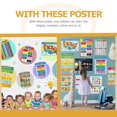 thumbnail image 4 of LOVEVER 16 Sheets Educational Posters for Math Preschool Waterproof Learning Shapes Cartoon Paper Jam Toddler, 4 of 6