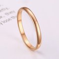 thumbnail image 1 of Women 2mm Thin Rings Stainless Steel Minimalist Ring Set Elegant Party Tail Ring, 1 of 5